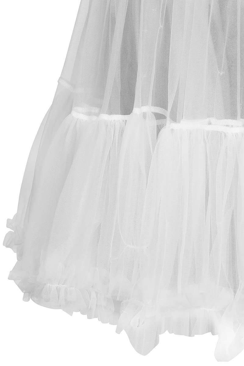 Dirndl Unterrock Petticoat wei 55cm Bild 2