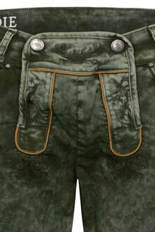 Herren Jeans 'Lederhose' armygrn