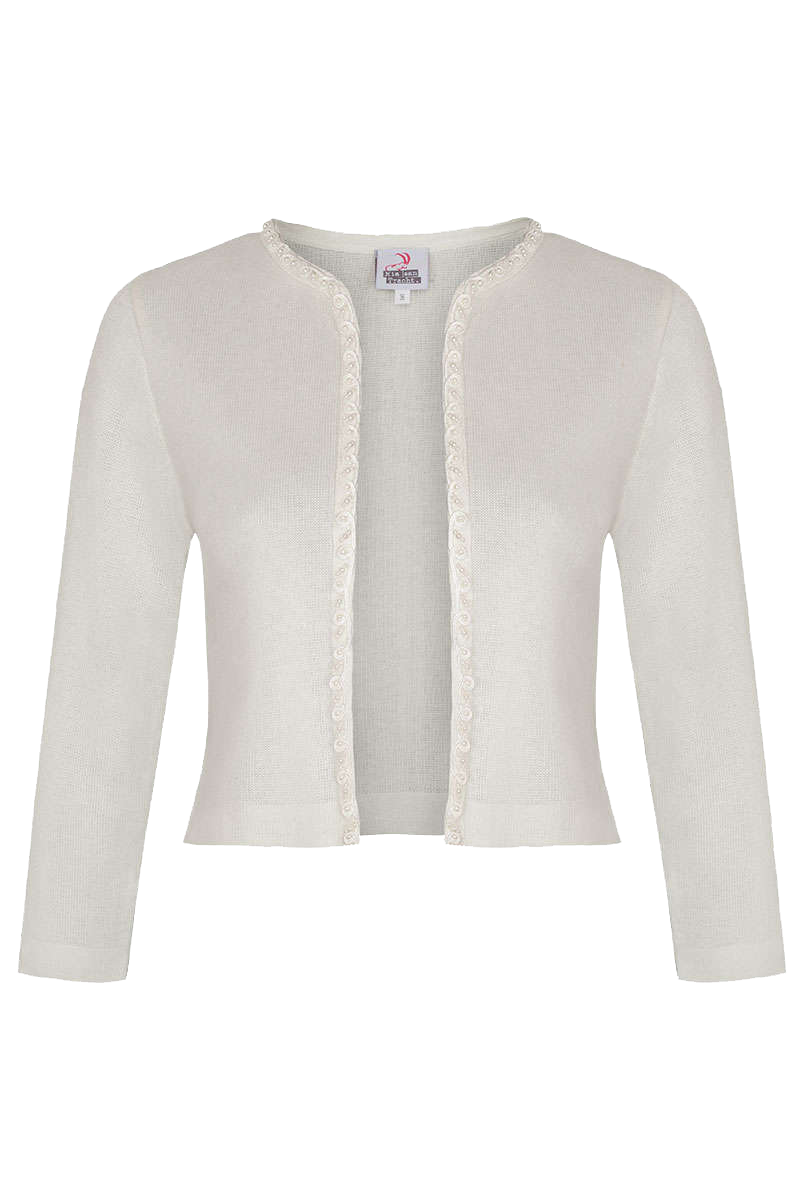 Trachten-Bolero mit Perlenborte