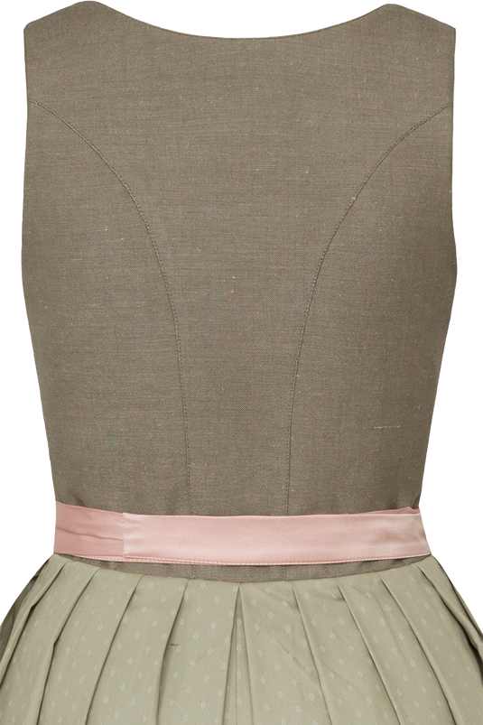 Leinendirndl lang mit floralem Muster