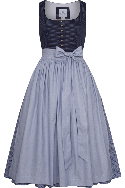 Damen Dirndl lang Hammerschmid KOFLERSEE 262-2068/80 in 40-DUNKELBLAU - Vorderansicht