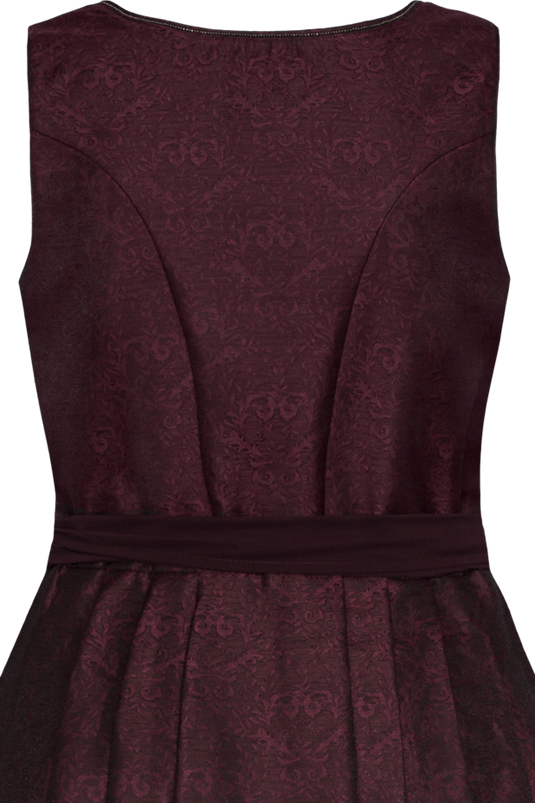 Damen Dirndl lang Trachten Deiser DK262-1005 BABSI/95 in 1302-BORDEAUX - Rückansicht Detail oben