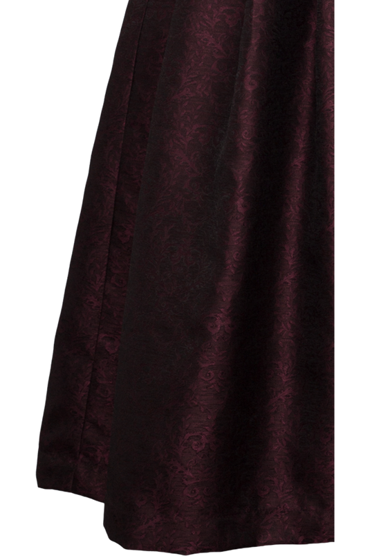 Damen Dirndl lang Trachten Deiser DK262-1005 BABSI/95 in 1302-BORDEAUX - Rückansicht Detail unten