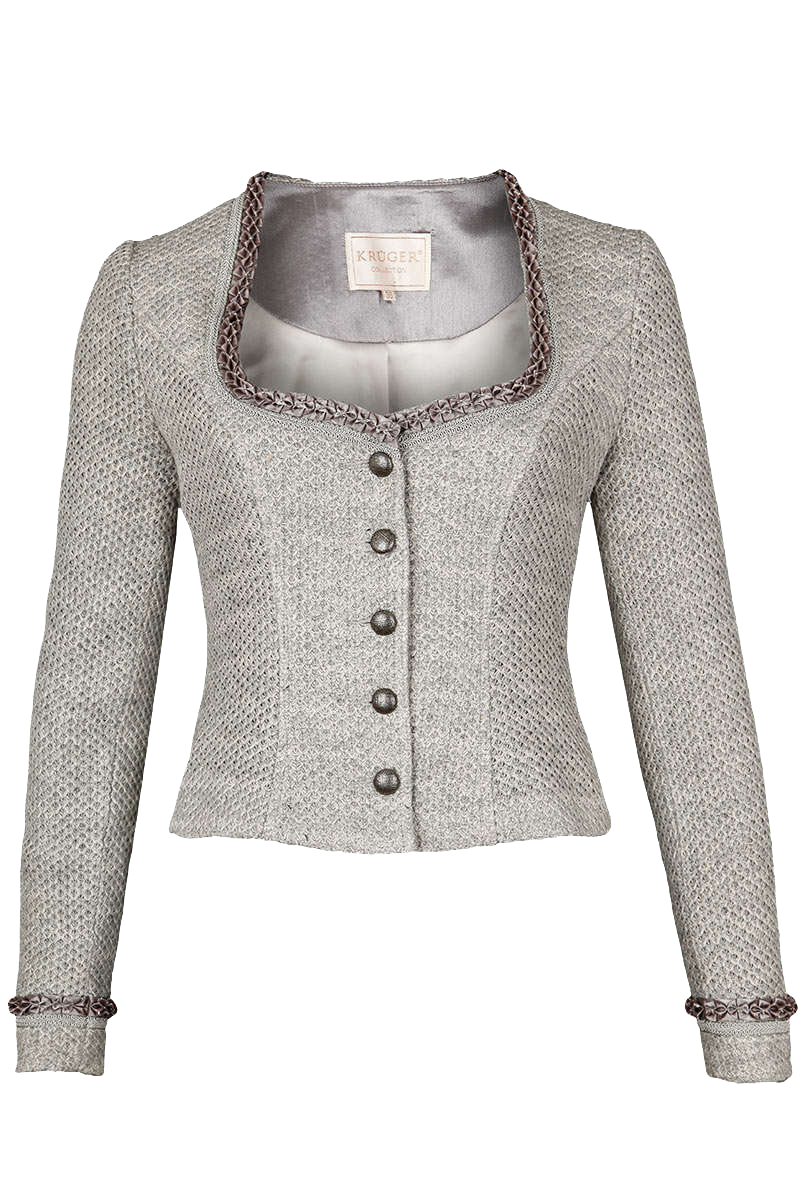 Kurze Dirndl-Jacke mit Froschgoscherlbordüre1