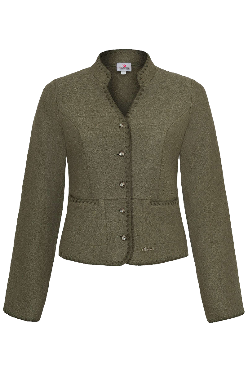 Trachtenjacke Walkjacke Damen Grün Trachtenmode Trachtenjacke