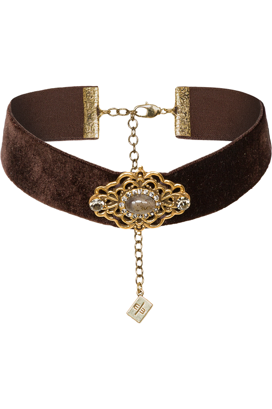 _225-429-AG/SMOKYQUARZ-CUBANBRAUN-ALTGOLD