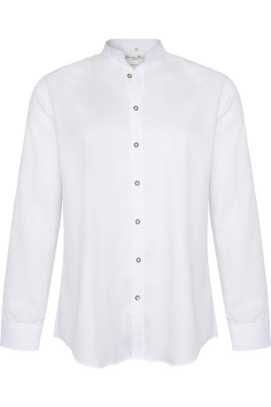 Herren Trachtenhemd Gweih & Silk Altmühlsee 01/202 in WEIß - Vorderansicht