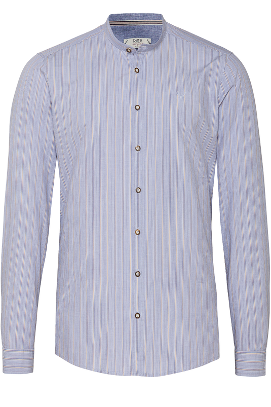 _163-STREIFEN MITTELBLAU