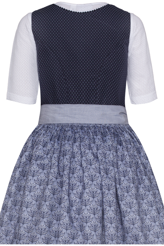 Kinder Dirndl mit Bluse Hammerschmid BERGSEE 262-6001 in 40-DUNKELBLAU - Rückansicht Detail oben