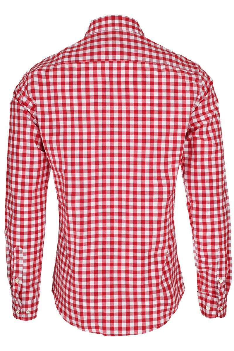 Hemd Slim-Fit rot-wei kariert 'Patrick' Bild 2