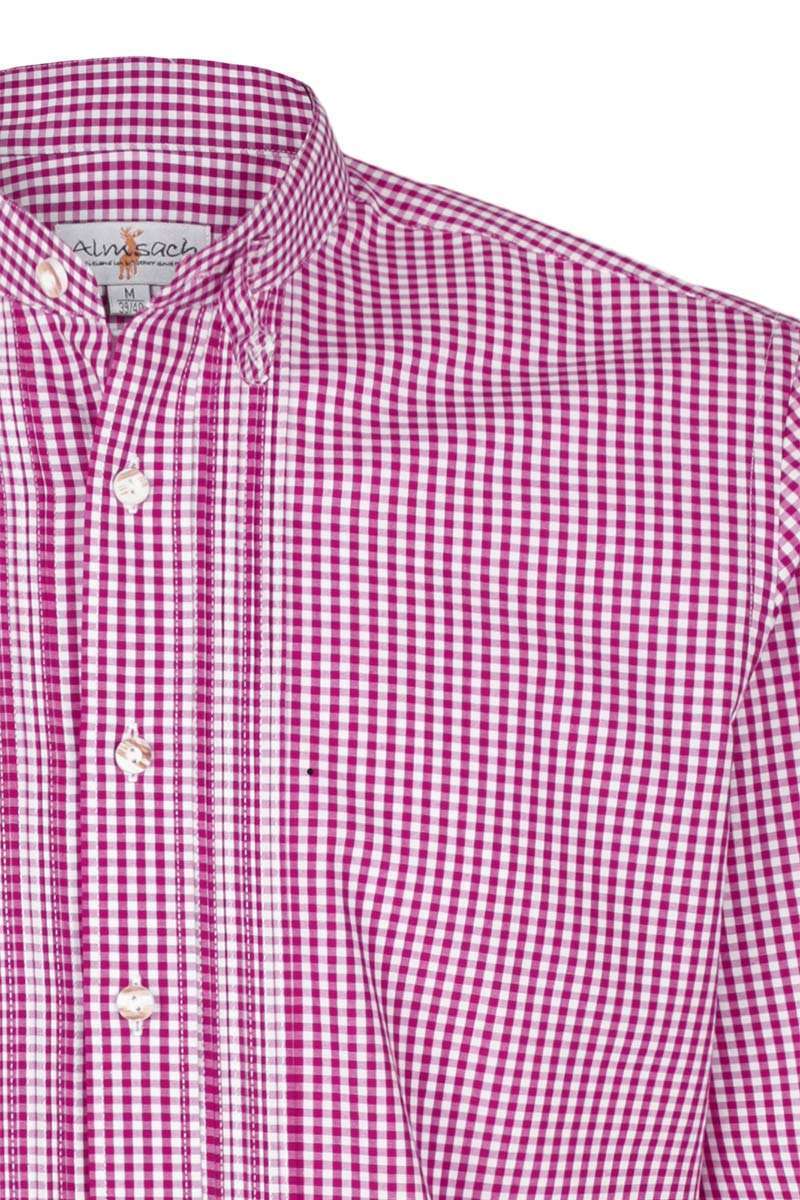 Stehbundhemd Slim-Fit Vichy fuchsia 'Richy' Bild 2