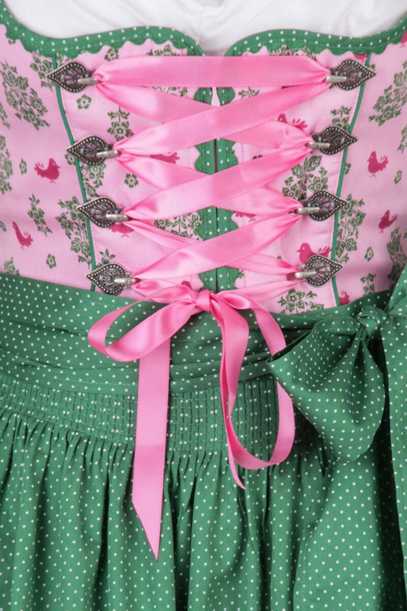 kurzes Dirndl rosa-grn 'Claudia' Bild 2