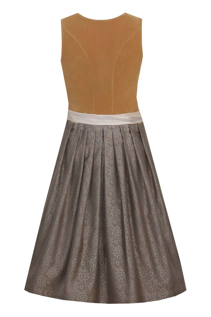 Midi-Dirndl taupe Bild 2