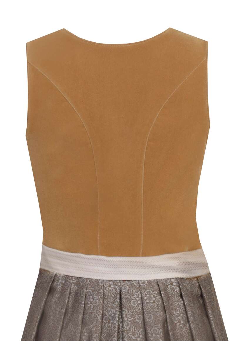 Midi-Samtdirndl taupe Bild 2