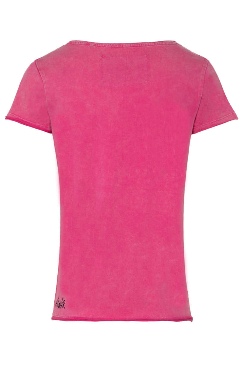 Damen T-Shirt 'Edelwei cruising' Vespa pink Bild 2