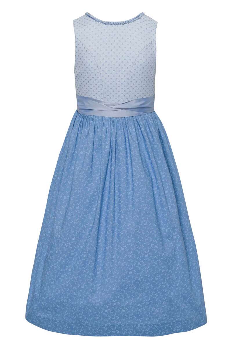 Umstandsdirndl geblmt hellblau Bild 2