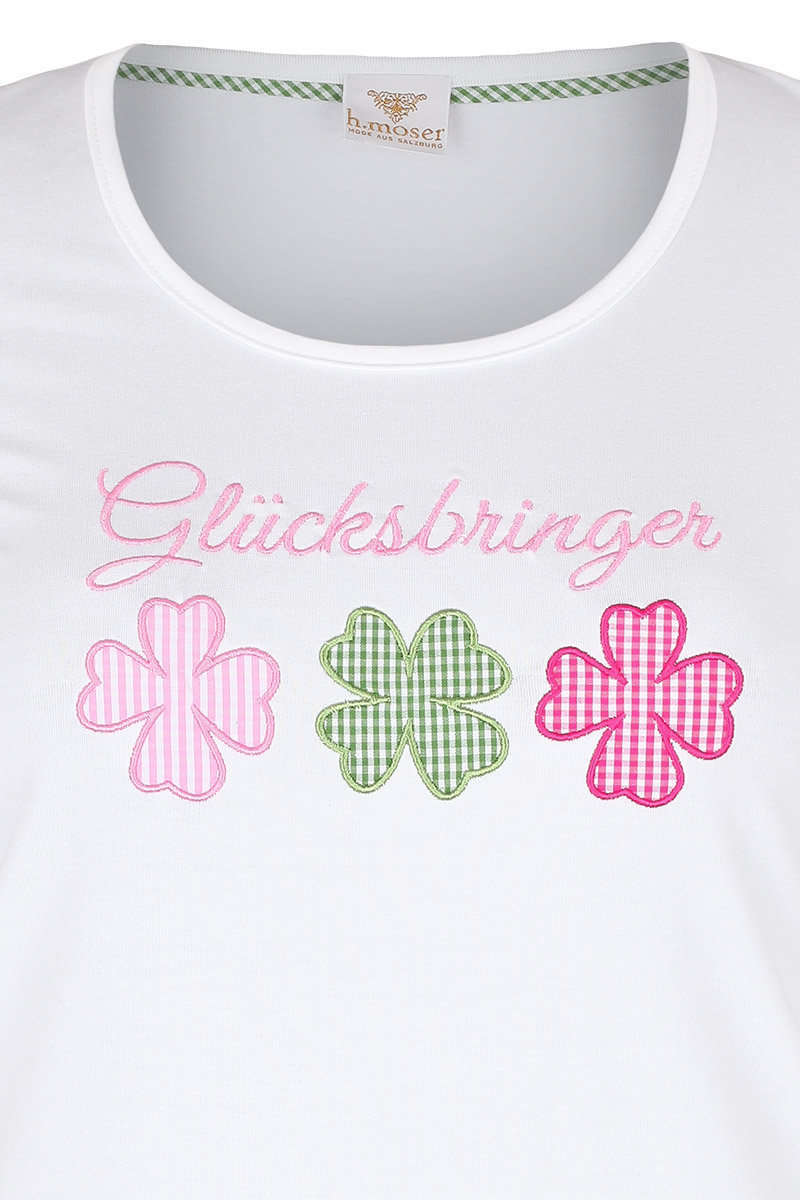 Damen T-Shirt Glcksbringer wei Bild 2