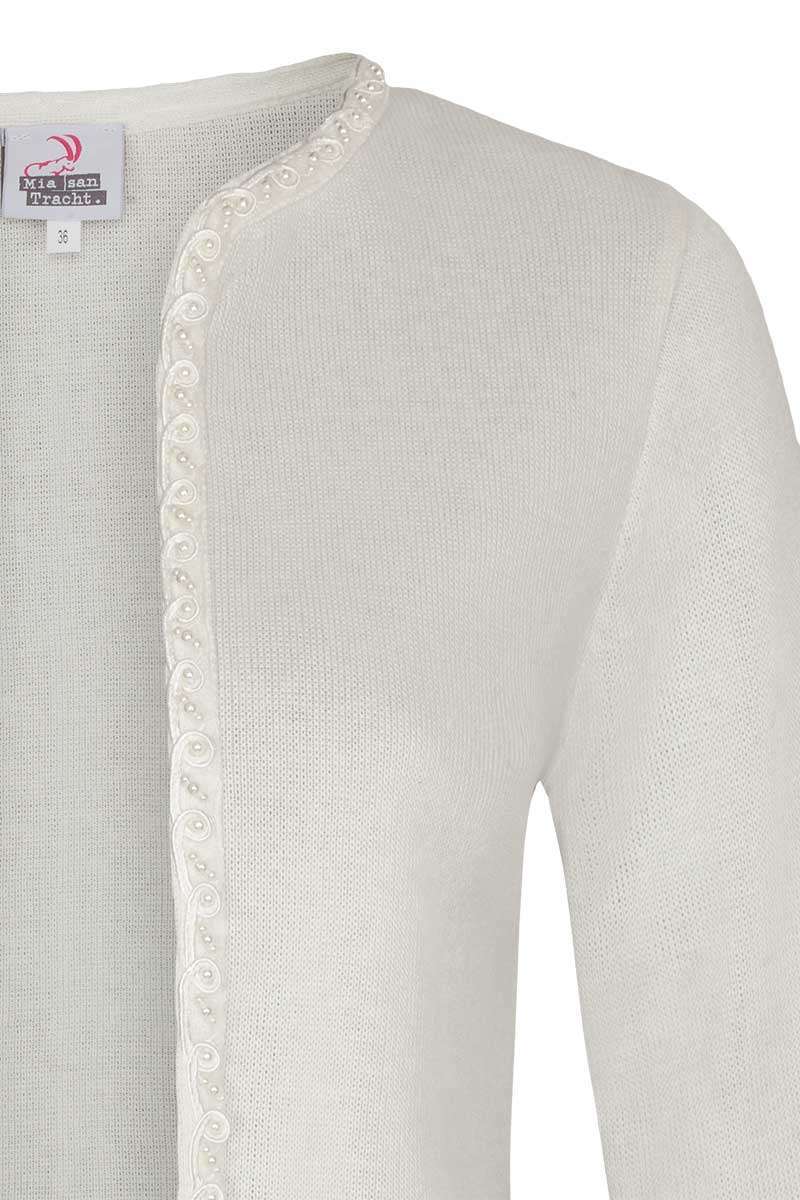 Trachten-Bolero mit Perlenborte wollwei Bild 2