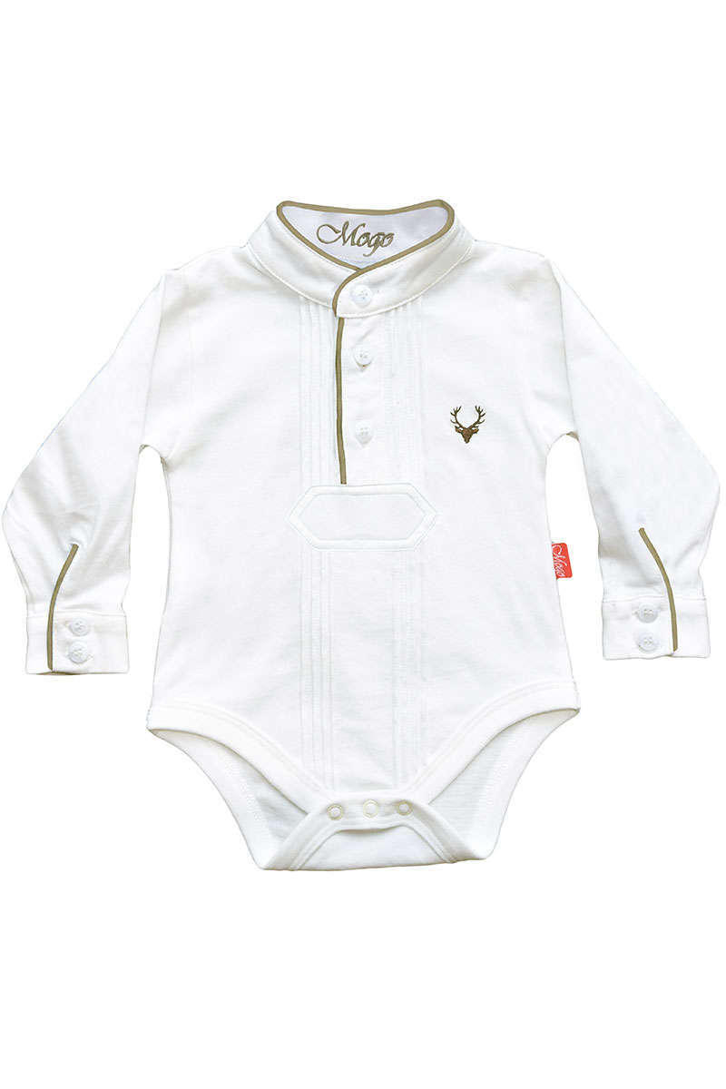 Isar Trachten Hemd/Body  für Baby Gr.56 bis 92 100 % Baumwolle 