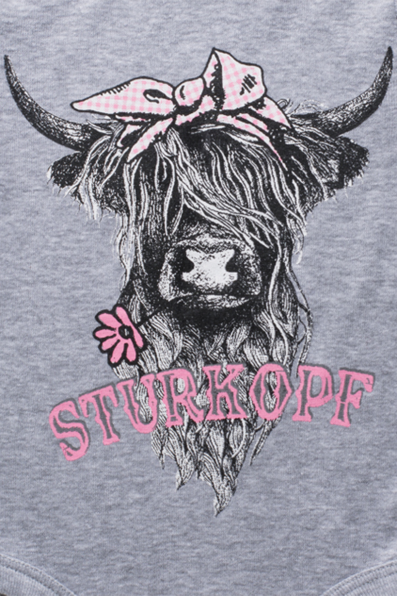Babybody 'Sturkopf' grau Bild 2