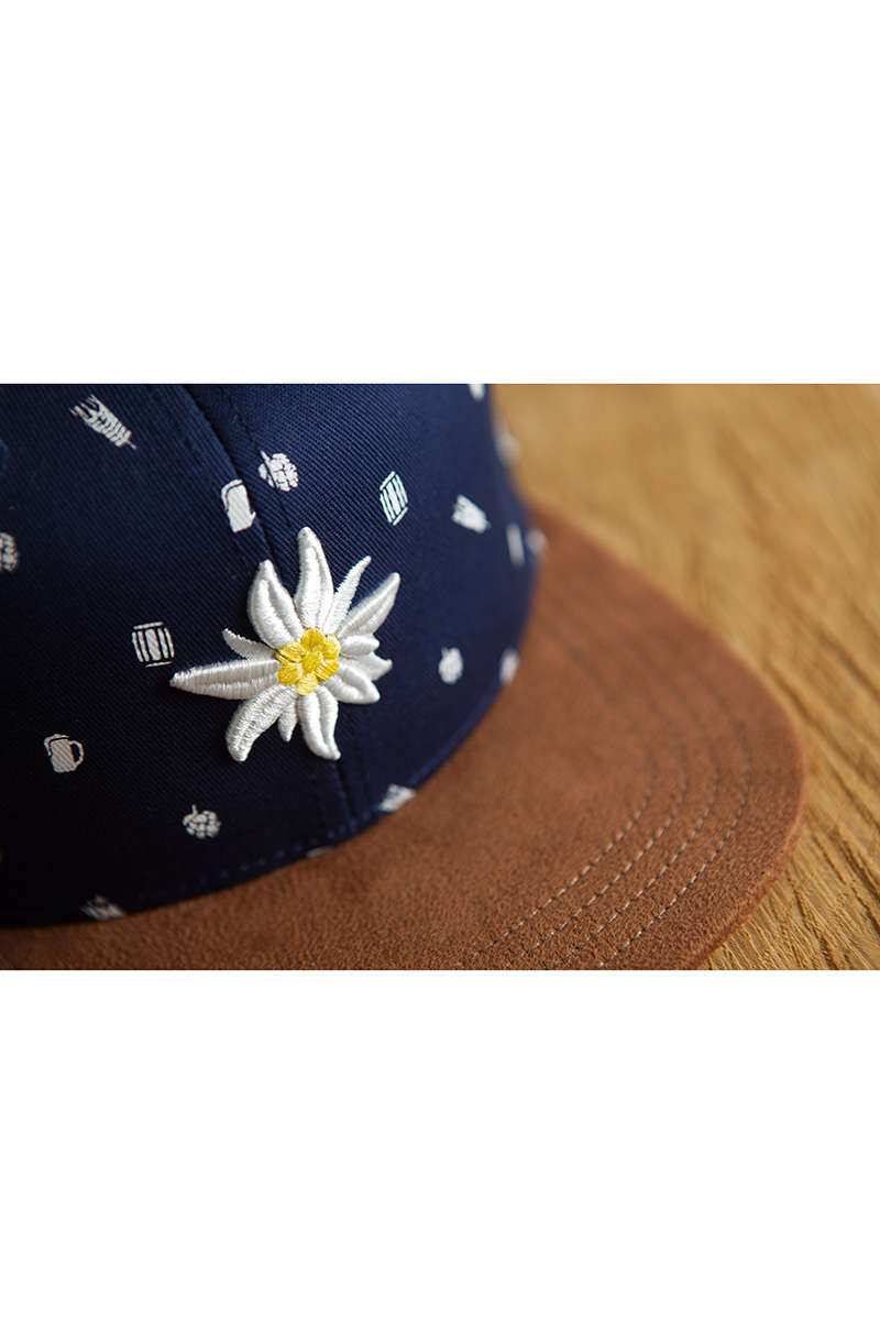 Snapback Cap 'Edelwei Sommerliebe' dunkelblau Bild 2