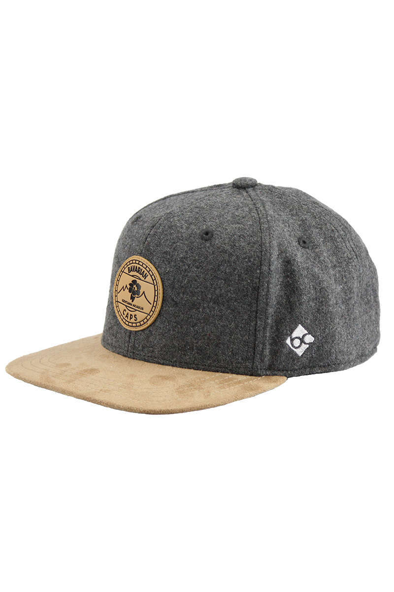 Snapback Cap 'Alpinum Enzian' anthrazit