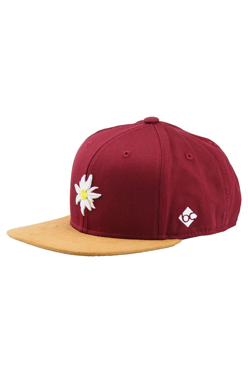 Snapback Cap 'Edelwei Frhlingsrot' rot