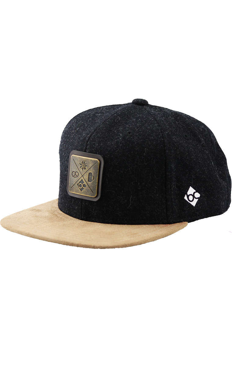 Snapback Cap 'Kreizweis' schwarz