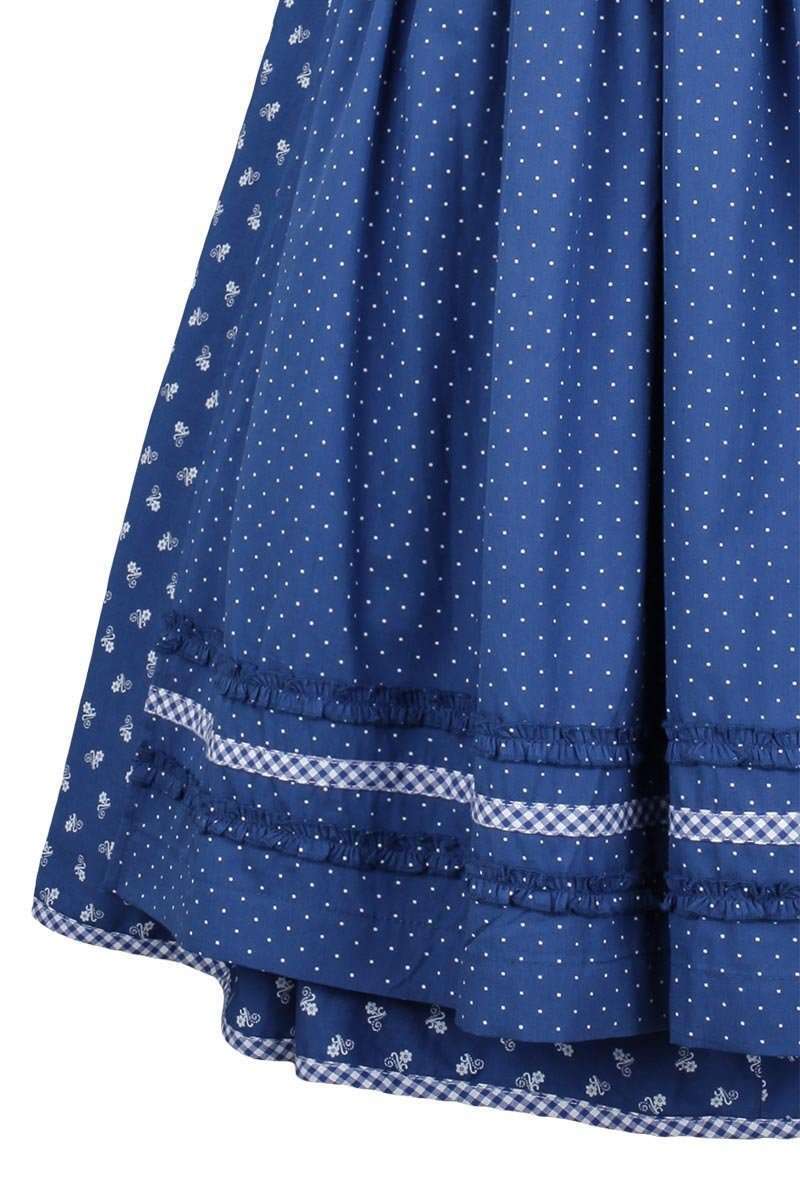 Baumwolldirndl kurz blau Bild 2