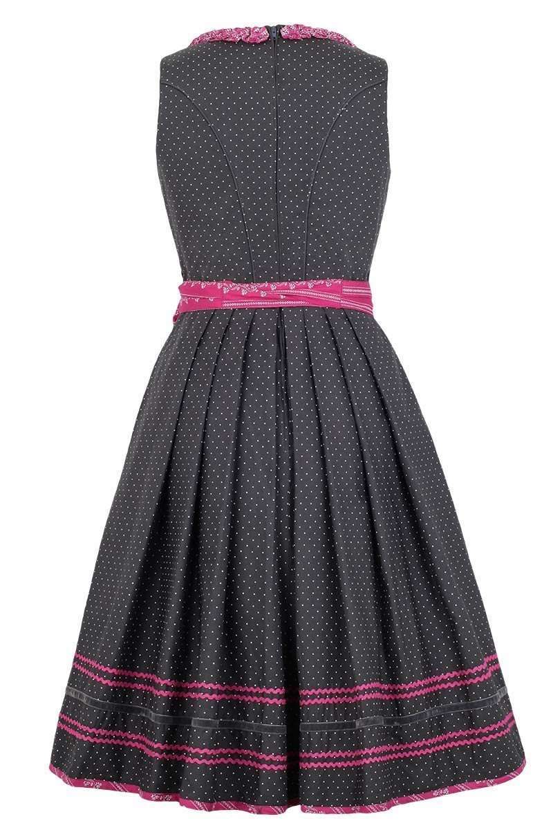 Baumwolldirndl kurz grau pink Bild 2