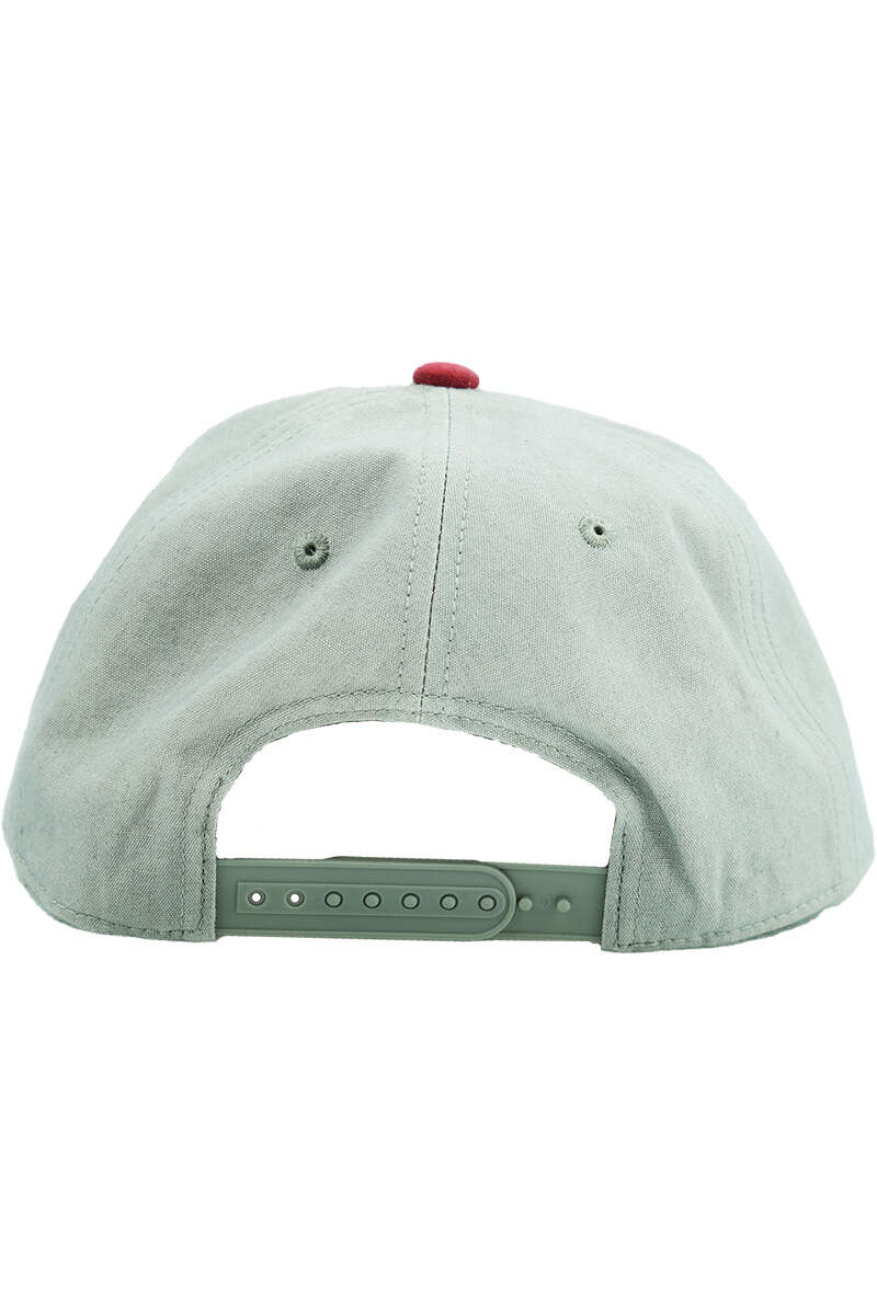 Snapback-Cap mit Edelweiss hellgrau rot Bild 2