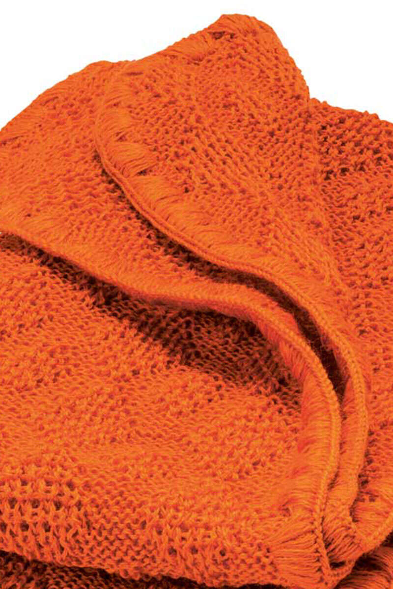 Baby Woll-Decke Bio-Schurwolle GOTS orange Bild 2