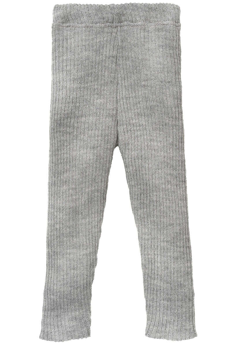 BABY Strick-Leggings Bio-Schurwolle GOTS grau