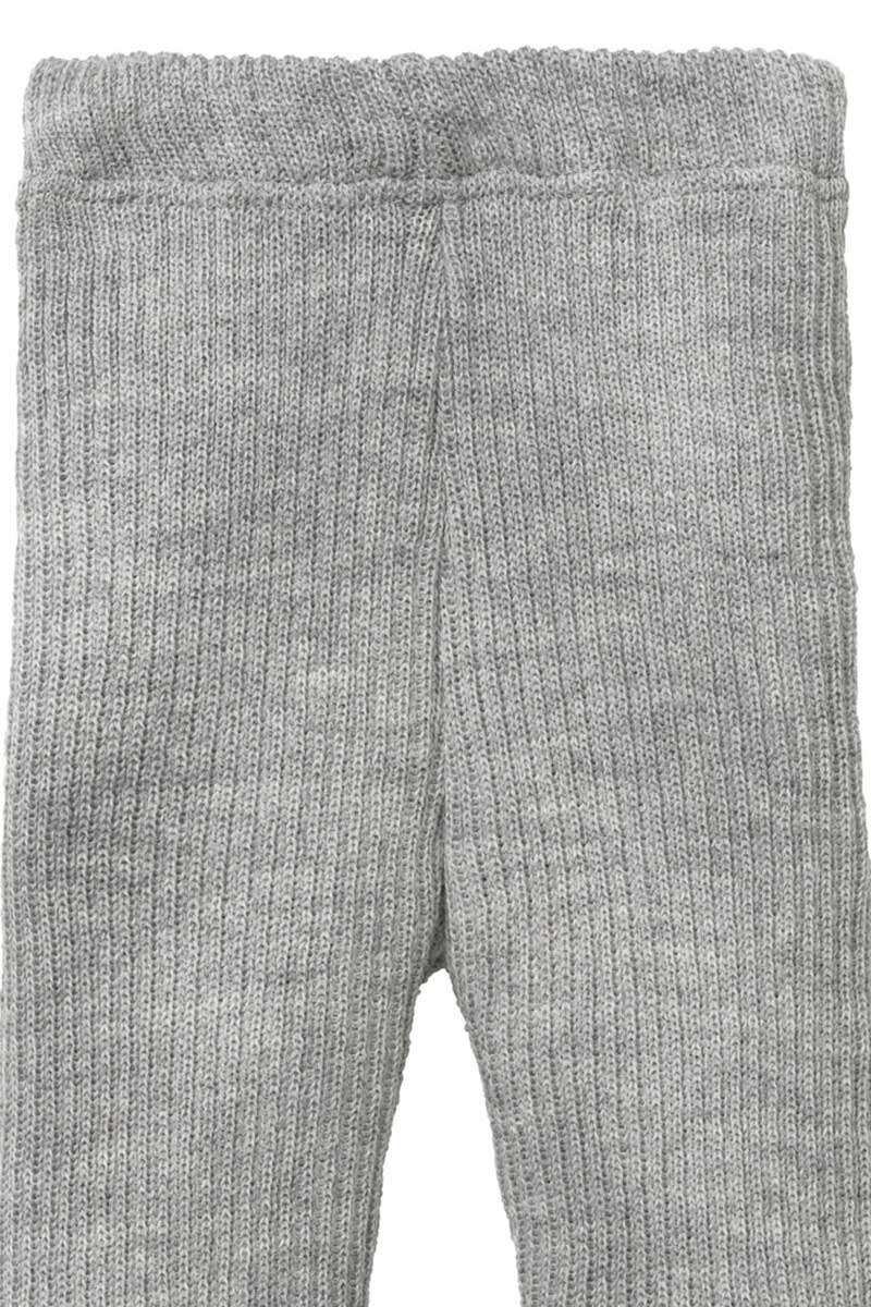 BABY Strick-Leggings Bio-Schurwolle GOTS grau Bild 2