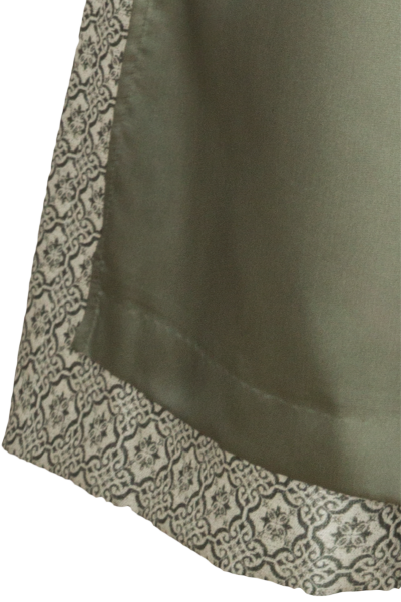 Leinendirndl lang mit Schchen oliv Bild 2
