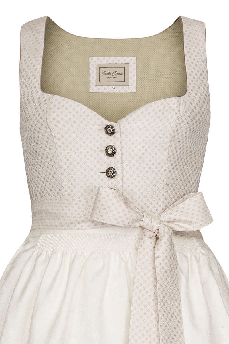 Brautdirndl lang offwhite Bild 2
