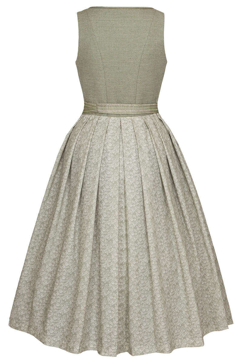 Dirndl lang mit hochgeschlossenem Ausschnitt lindgrn Bild 2