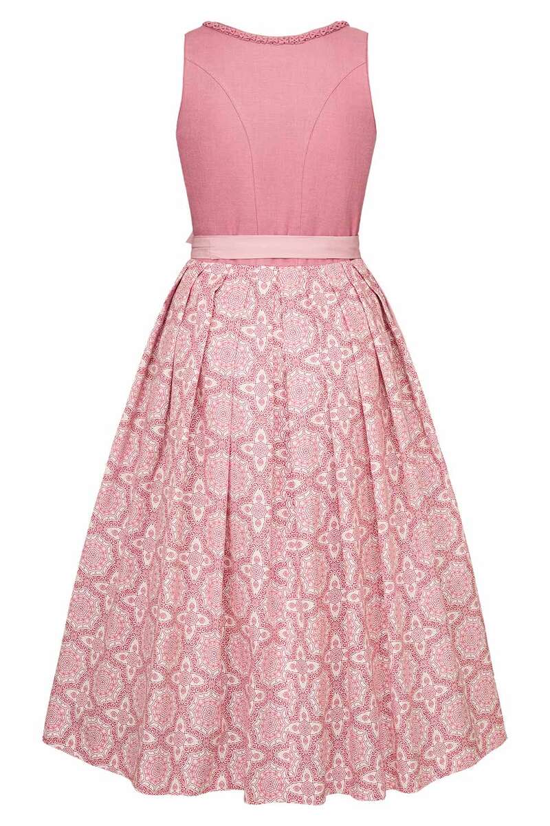 Leinendirndl lang rosa Bild 2