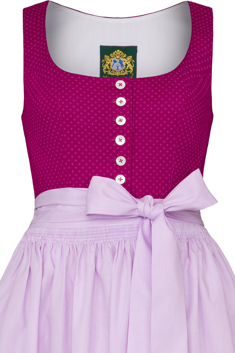 Baumwolldirndl lang beere Bild 2