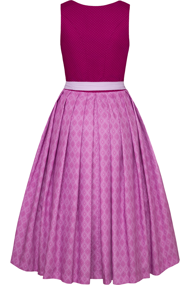 Baumwolldirndl lang beere Bild 2