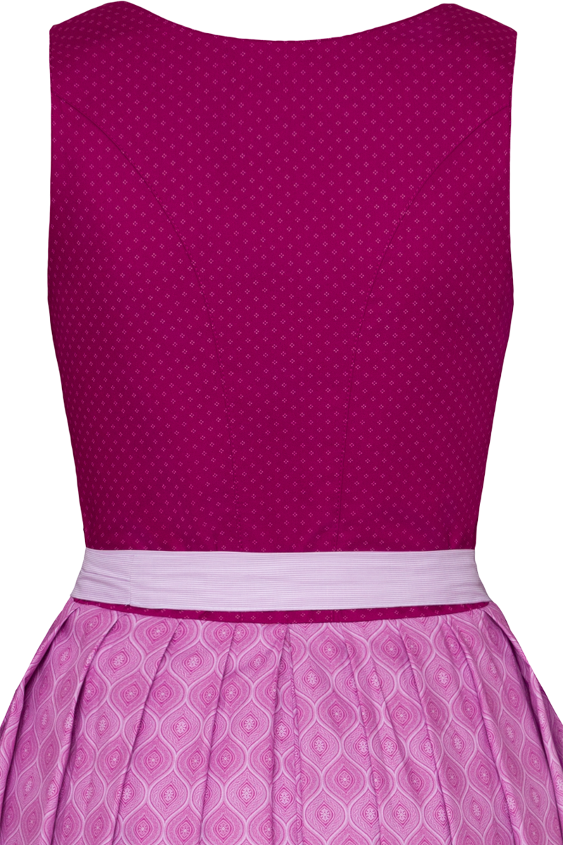 Baumwolldirndl lang beere Bild 2