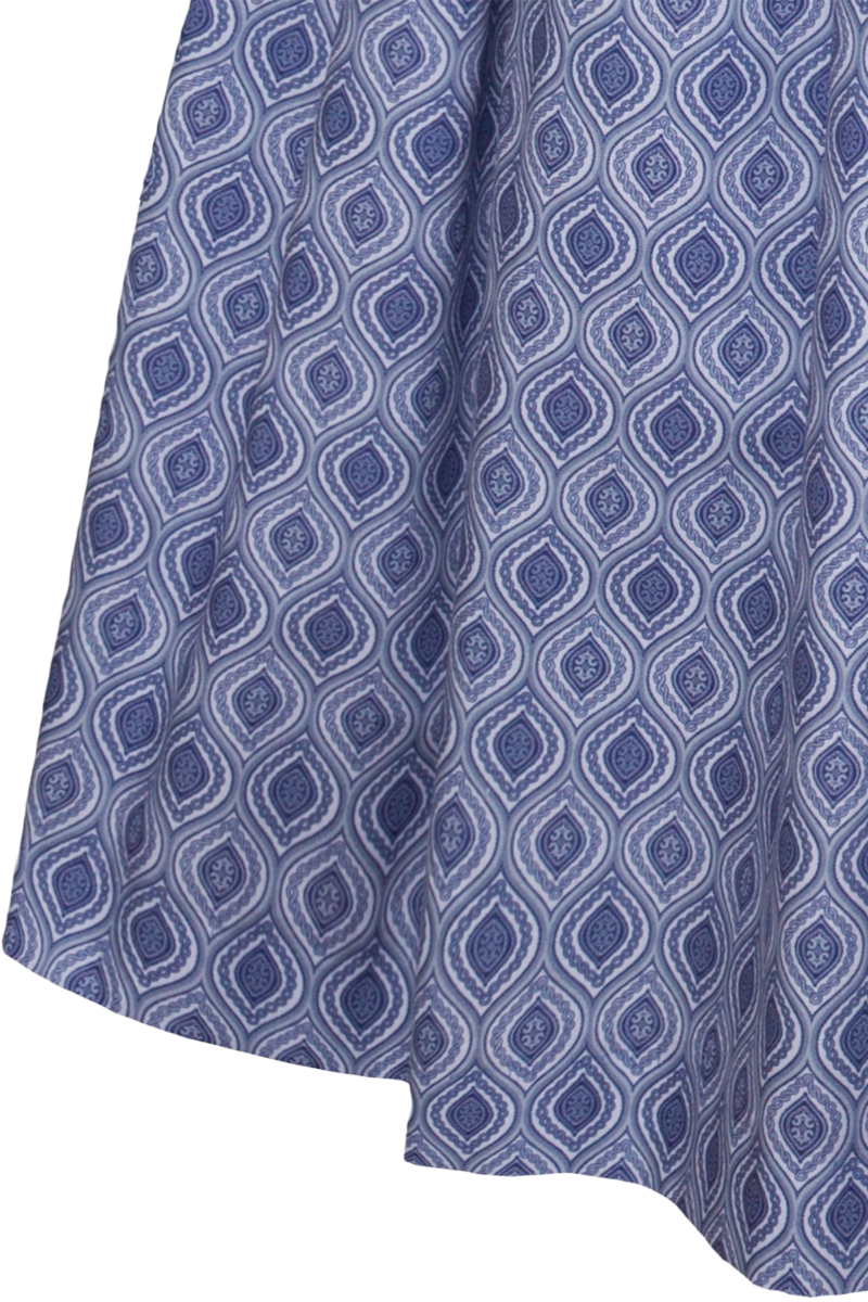 Baumwolldirndl lang blau Bild 2