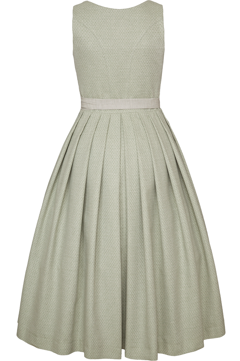 Dirndl lang grn gemustert Bild 2