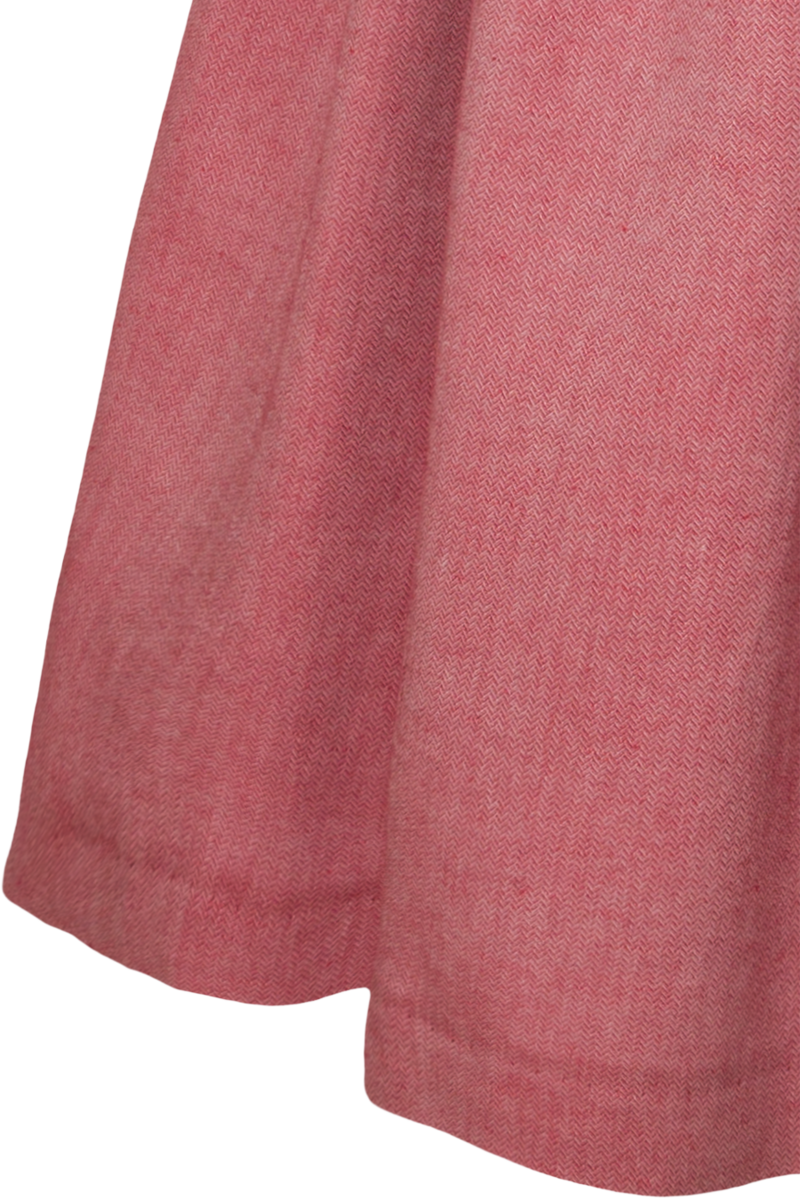 Langes Leinendirndl rot Bild 2