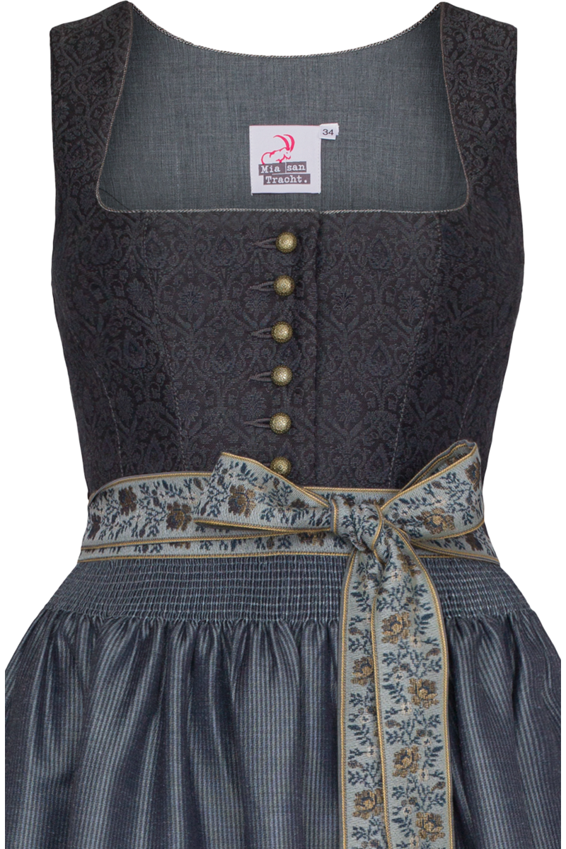Dirndl lang blau Bild 2