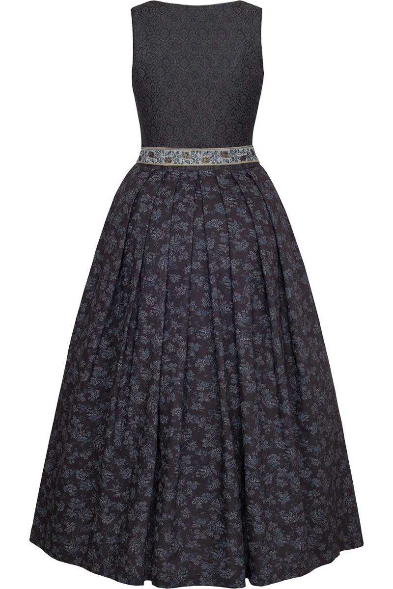 Dirndl lang blau Bild 2