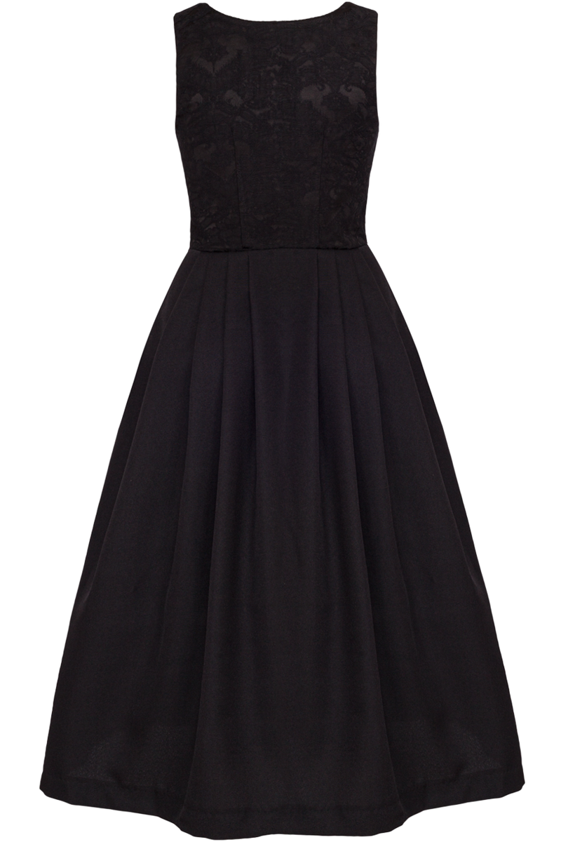 Dirndl lang ohne Schrze schwarz Bild 2