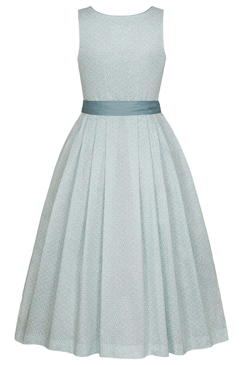 Dirndl lang mit herzfrmigem Ausschnitt mintgrn Bild 2
