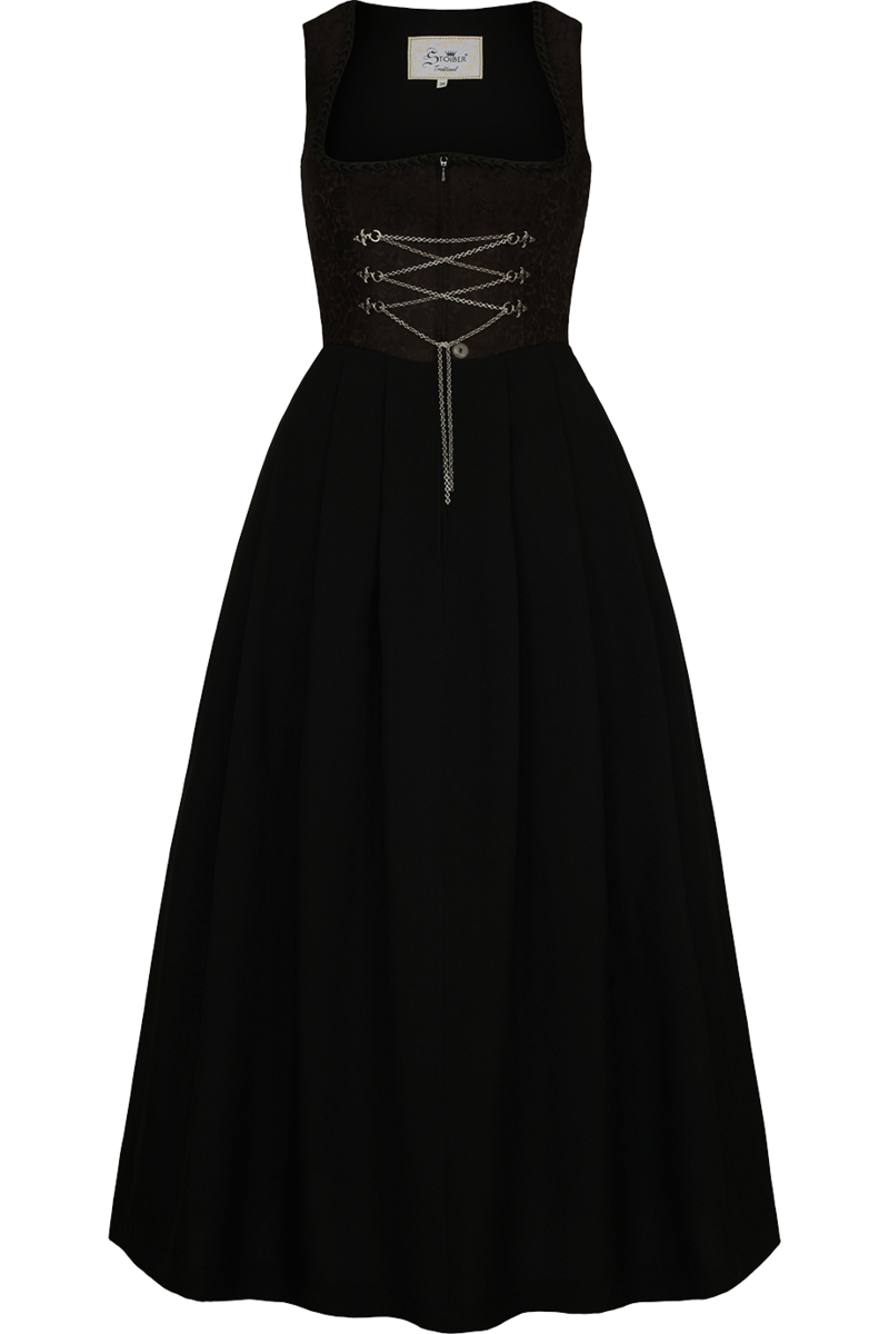 Dirndl lang ohne Schrze schwarz