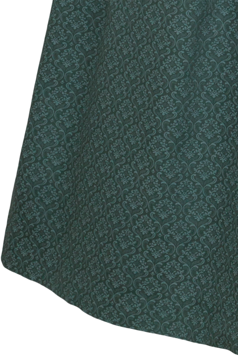 Dirndl lang aus Baumwolle mit eckigem Ausschnitt salbei/mint Bild 2